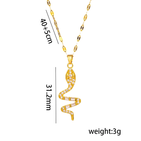 Ig Style Γεωμετρικά κολιέ από τιτάνιο ατσάλι 18 καρατίων επιχρυσωμένα2