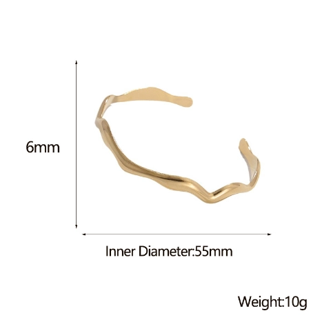 Ακανόνιστα βραχιόλια ηλεκτρολυτικής επιμετάλλωσης από ανοξείδωτο χάλυβα2