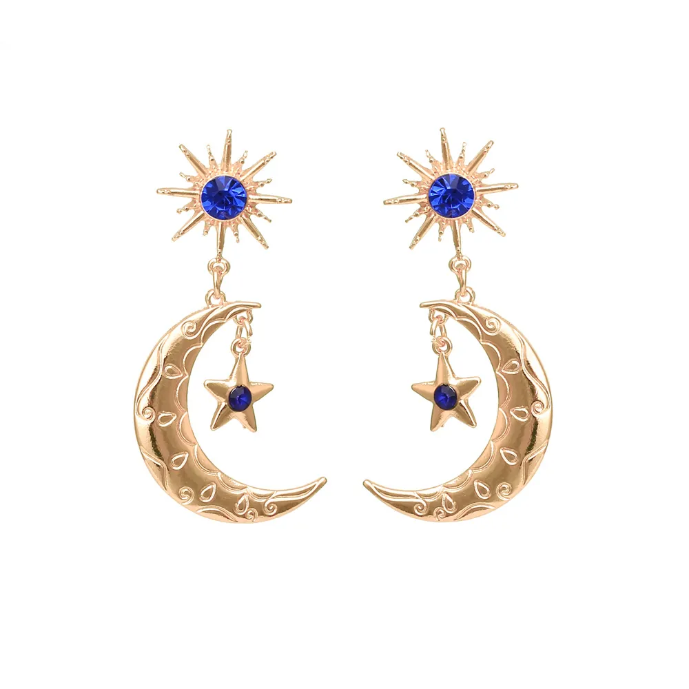 Bohemian_Sun_Moon_Star_Drop_Earrings_With_Rhinestones_Blue_Stones_And_Stainless_Steel_Earring_Post_Retro_Gold_Jewelry_Color_Gold